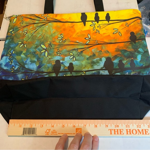 Janine King Designs “Birds of a Feather” Tote Bag, NWT, MADART Design Print - Picture 5 of 10